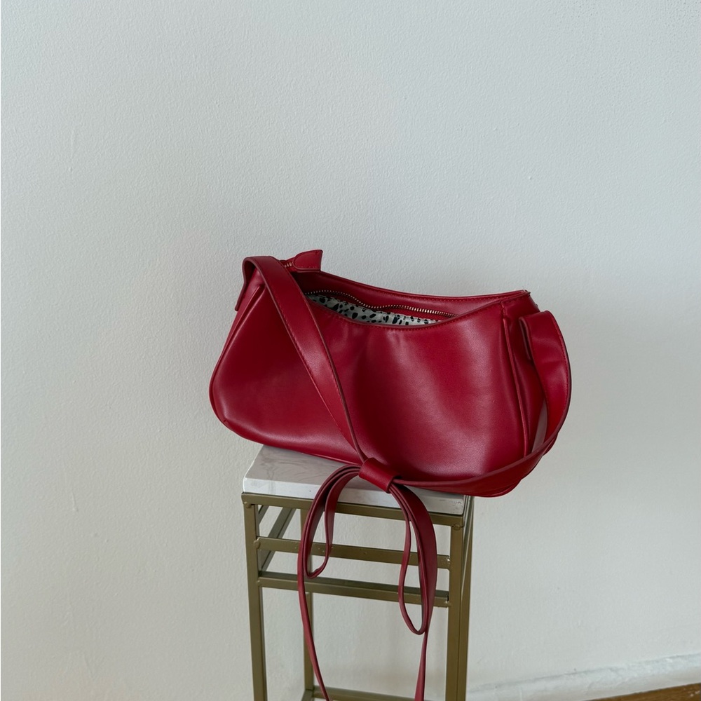 Anthropologie Chic Red Shoulder Bag